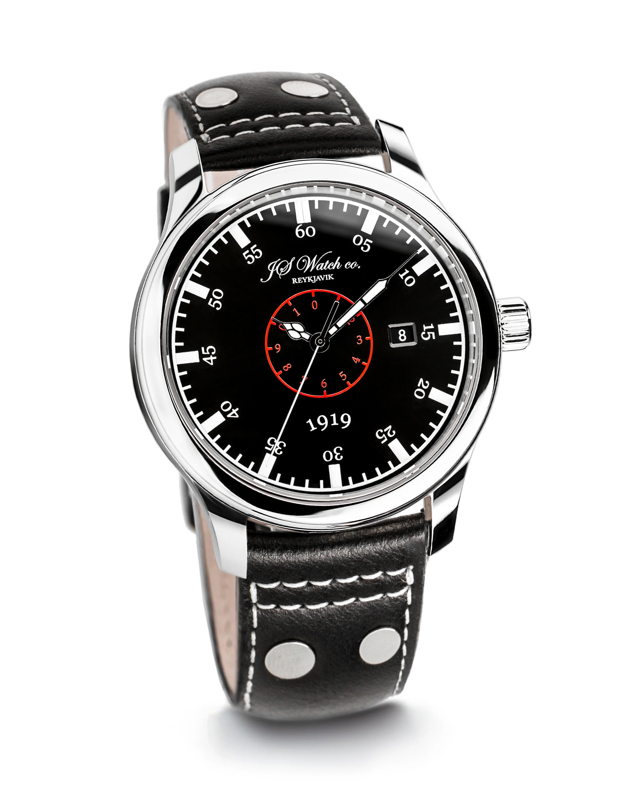 JS Watch Company Reykjavik — Islandus 1919 Black